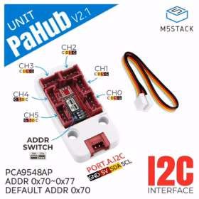 M5Stack PaHub jaotur v2.1 (6-kanaliline I2C-jaotur, PCA9548A)