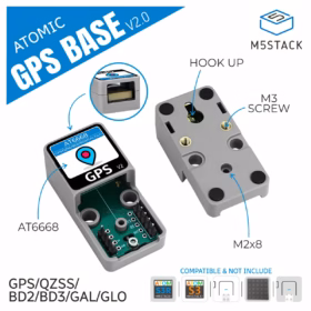 M5Stack Atomic GPS Base v2 (ATGM336H GNSS, ATOM-ile)