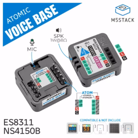 M5Stack Atomic Echo Base (kõlari ja mikrofoni alus ATOM-ile)
